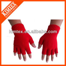 2015 Unisex wholesale acrylic custom knitted drinking gloves